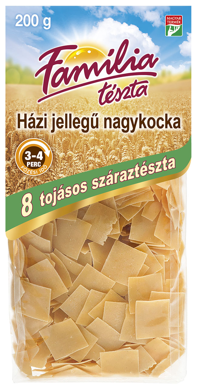 8 tojásos Nagykocka száraztészta 200 g
